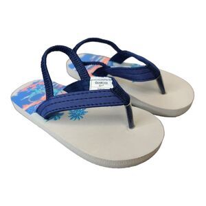 OshKosh B'gosh Boys Surfing Dinosaur Slip On Sandals M (7-8)